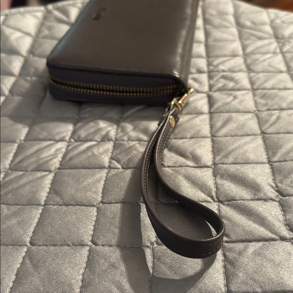 Gray Wristlet Clutch
